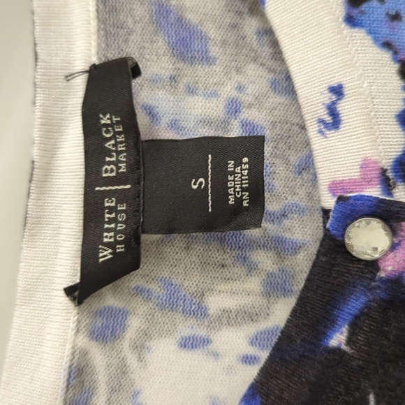 White House Black Market Size Small Floral Cardigan - Picture 3 of 6